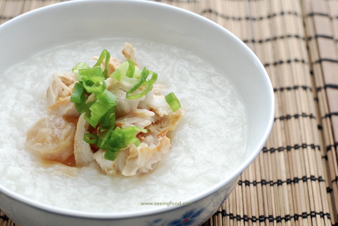 Salted chicken congee