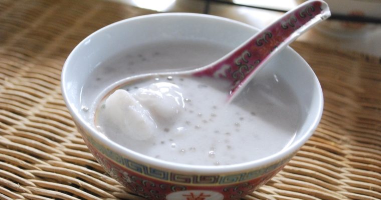 Taro and Tapioca pearls dessert |Cantonese sugar soup