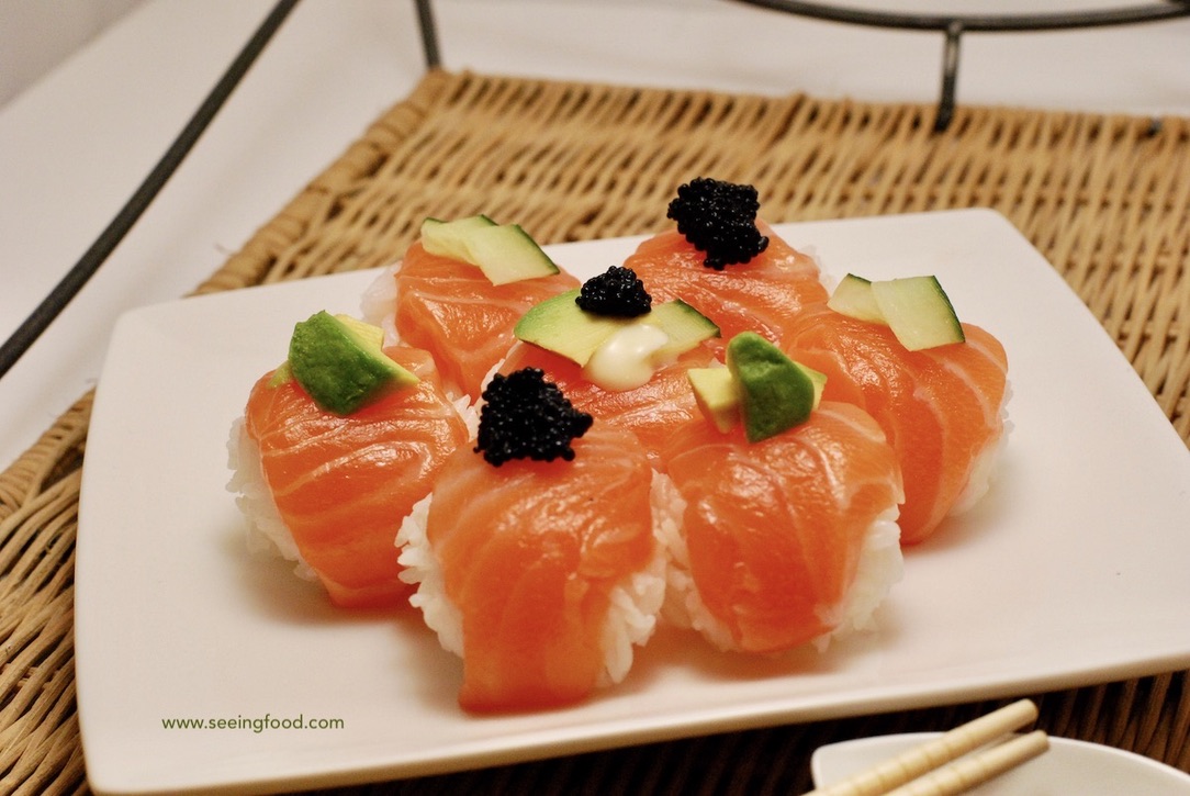 Temari sushi - salmon